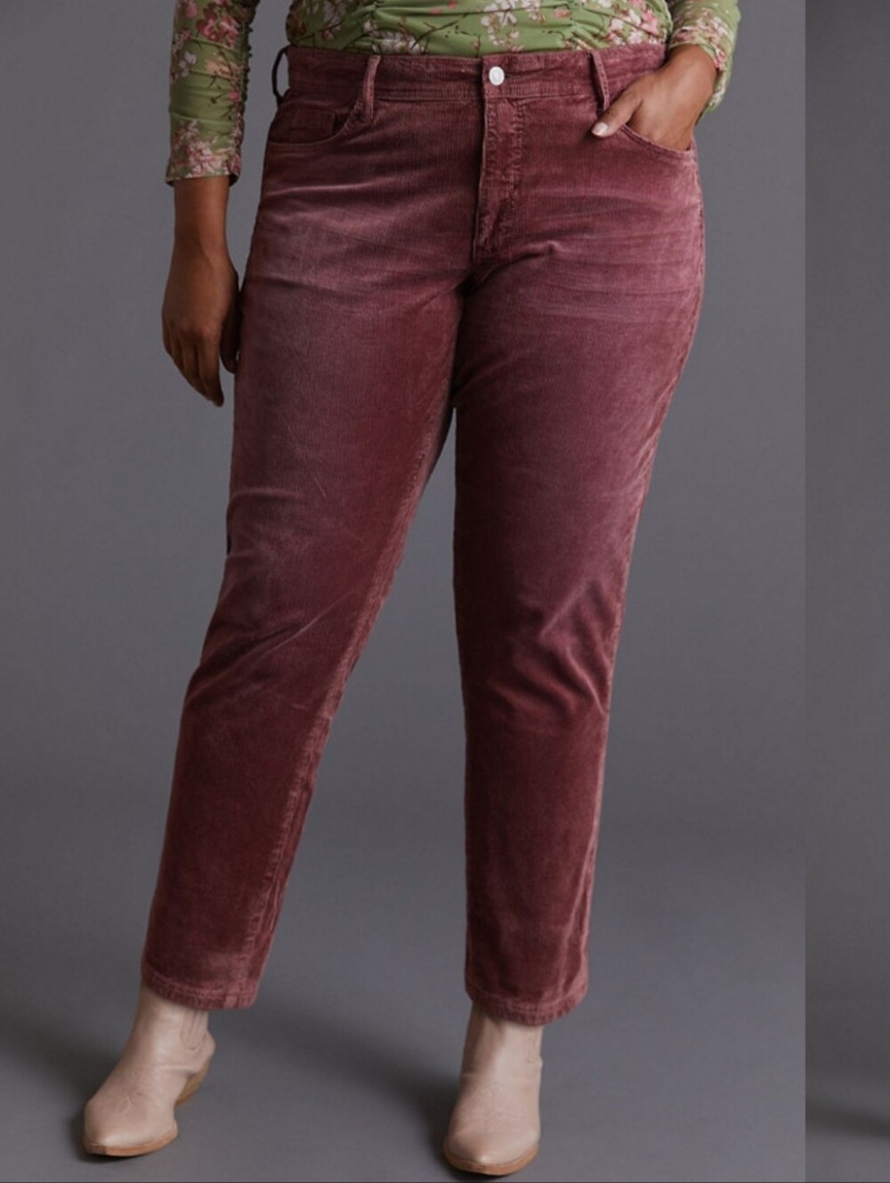 Pilcro The Slim Boyfriend Corduroy Pants